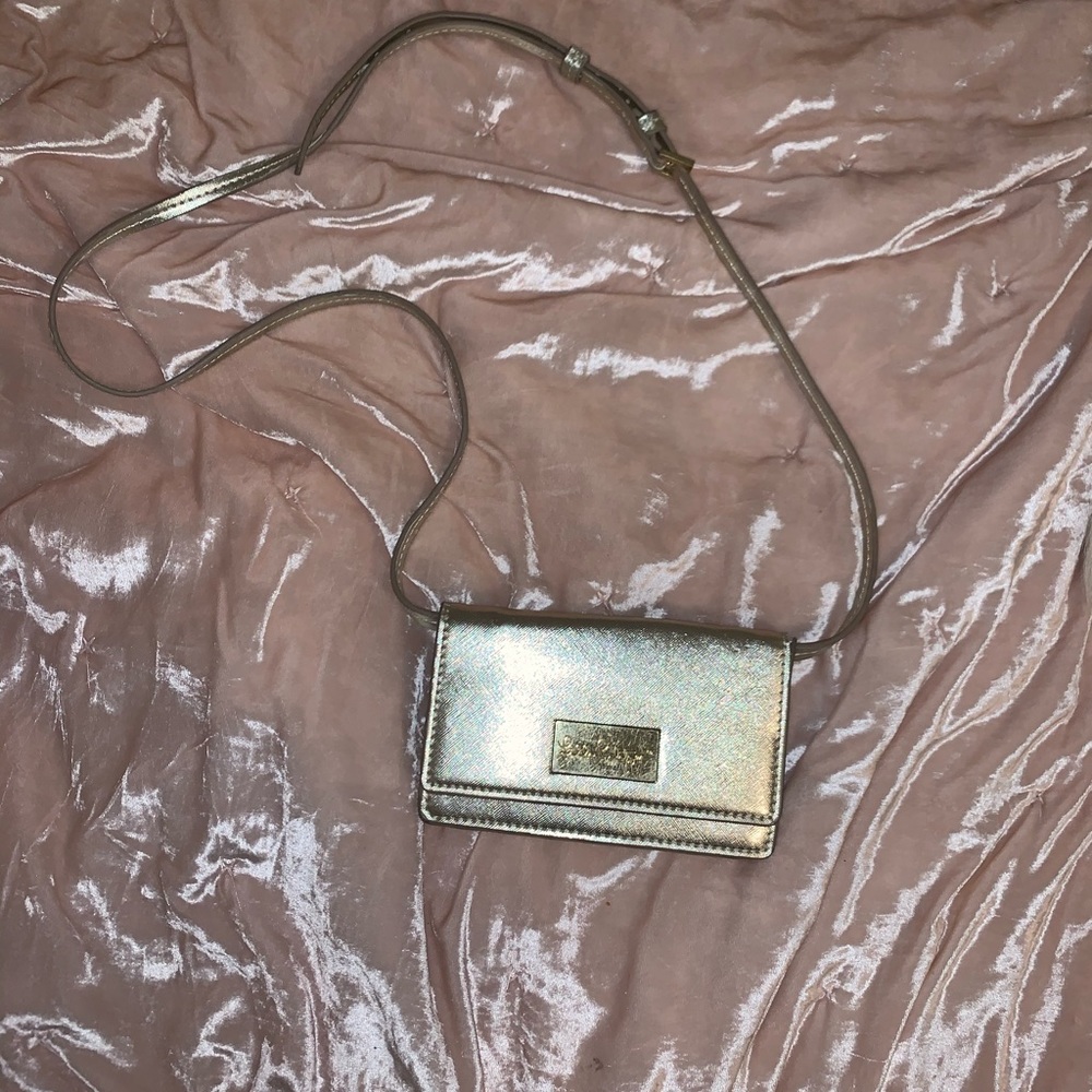 Lilly Pulitzer gold crossbody bag